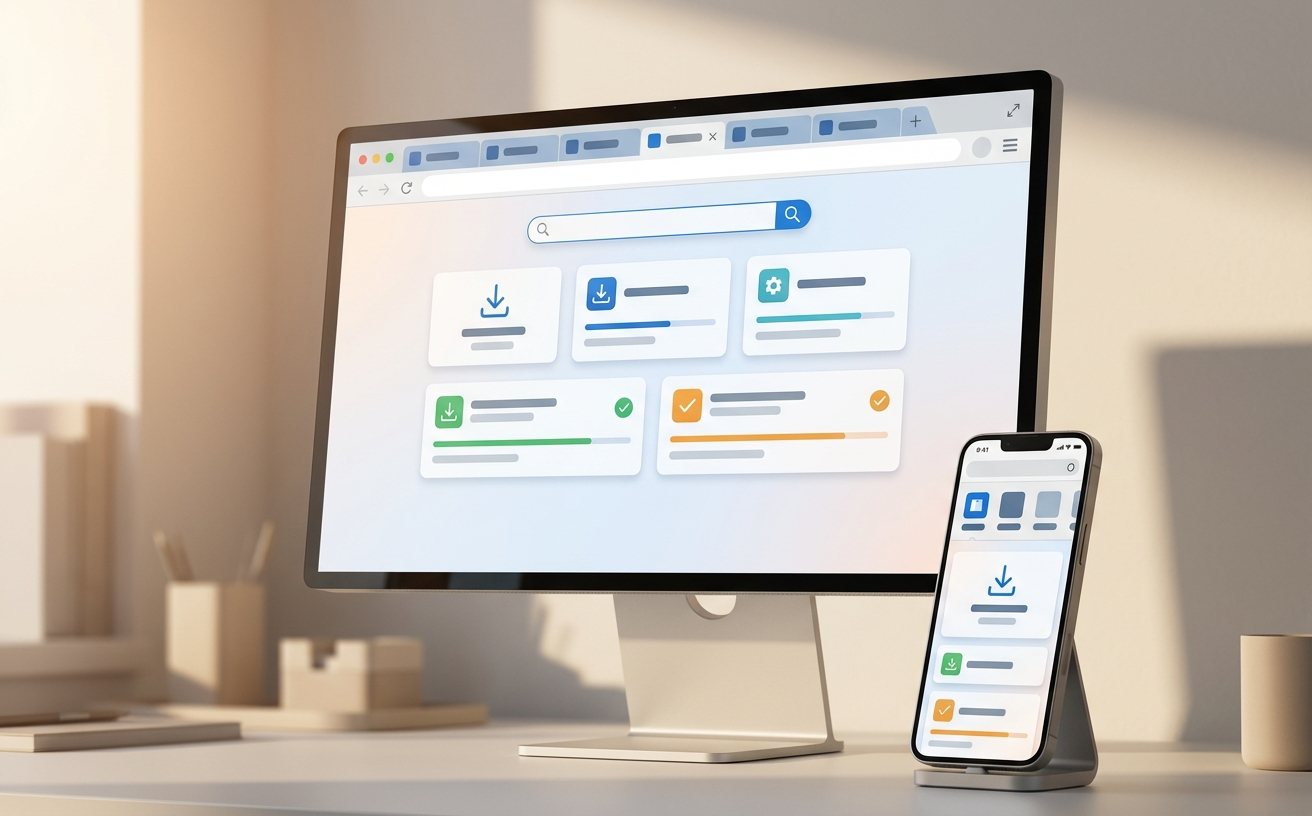 谷歌浏览器标签页管理与Mac安装界面演示
